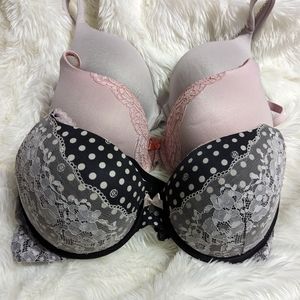 Lot of 3 Victoria's Secret perfect shape perfect coverage bras